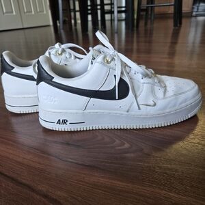 Classic White and Black Sneakers